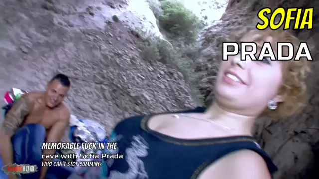 Memorable fuck in the cave with Sofia Prada who can't stop cumming