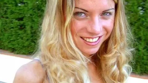 Nice young blonde Suzana stripping  photo 1