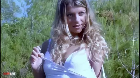 Outdoor photo session with the sublime little Czech blonde Suzana photo 07