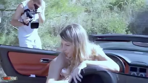 Outdoor photo session with the sublime little Czech blonde Suzana