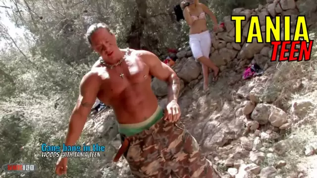 Gang bang in the woods with Tania T...