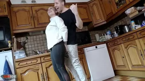 Gorgeous busty Spanish blonde MILF Tania Villalobos gets fucked in the kitchen photo 01