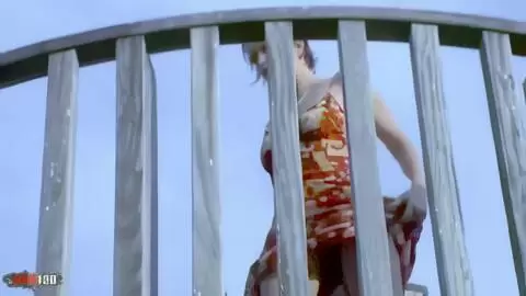 Sensational striptease of pretty blonde Tigra undressing by the sea and ends totally naked  photo 14