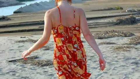 Horny blonde Tigra getting naked 