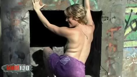 Horny blonde Tigra stripping  photo 06