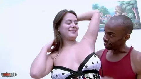 Latina bitch Selma Sins with hairy pussy fuck by a Big Black Cock photo 03