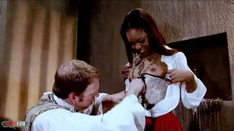 Marie Luv’s Ebony Ass Pounded by Mark Wood’s Big Cock in Medieval Costume photo 01