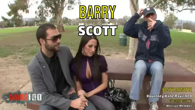 Busty Brunette Kourtney Kane Ravished by Barry Scott's Massive Member