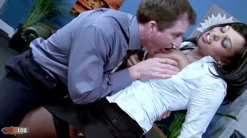 Brunette Milf With Huge Tits Gets Fucked In The Office photo 02