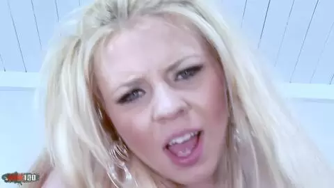 Hollie Chubby Blonde Babe Takes Byron BBC Deep in Her Big Juicy Pussy Interracial Creampie photo 10