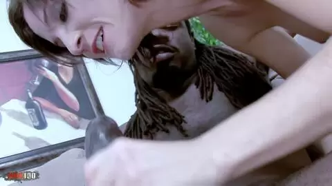 Julius smashes the ass and hairy pussy of Petra with her big black cock photo 04