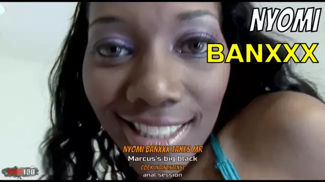 Nyomi Banxxx takes Mr Marcus's big black cock in an intense anal session