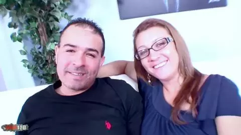Amateur MILF in Glasses Sucks & Rides in a Casting Fuck photo 1