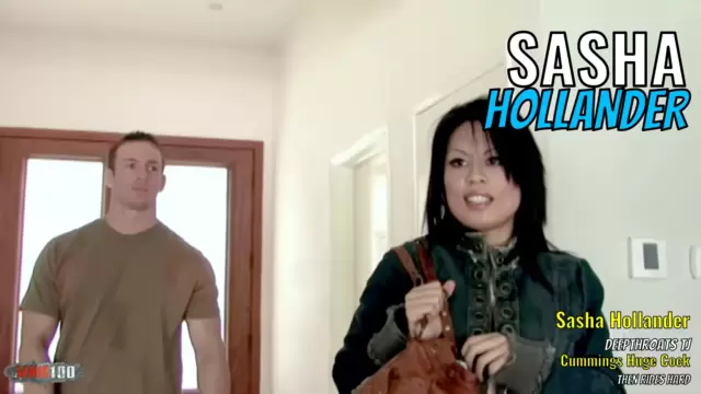 Sasha Hollander Deepthroats TJ Cummings Huge Cock Then Rides Hard