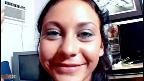 Skinny Brunette Rachel Milan Takes Alex Gonz’s Big Cock with Facial photo 7