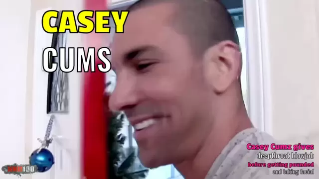 Casey Cumz gives deepthroat blowjob before getting pounded and taking facial