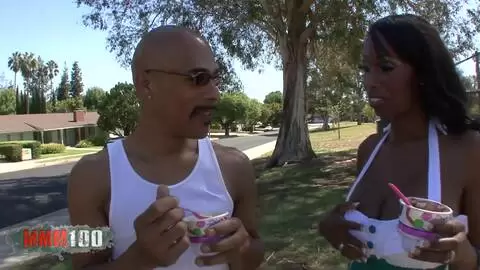 Ebony goddess with giant natural boobs hard fucked photo 01