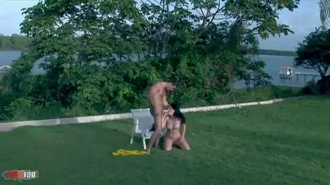 Roxy Panther’s Outdoor Fuck on Lush Lawn - Big Cock Cumshot photo 16