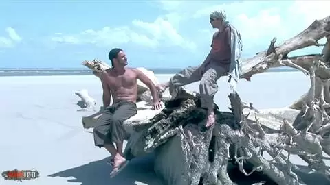 Druunia Diva's Hairy Latina Ass Gets Double Penetrated by Alain Deloin and Titof on Tropical Beach photo 01