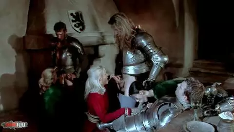 Medieval Banquet Turns into Anal Orgy with Wild Double Penetration photo 01