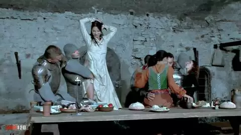 Medieval Tavern Orgy with Double Penetration and Facial Cumshots photo 02