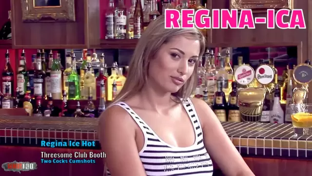 Regina Ice Hot Threesome Club Booth Two Cocks Cumshots