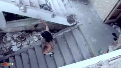 Brunette Slut Renata Gets Anal and Cum in Mouth Outdoors photo 16