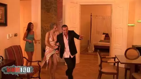 Lucky guy fucking two horny sluts in a hot threesome photo 01