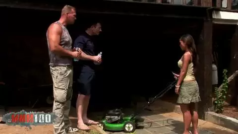 Outdoor double penetration with a perfect asian slut photo 01