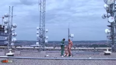 Amazing young skinny babe Jennyfer Sweet gets double penetration outdoor  photo 16