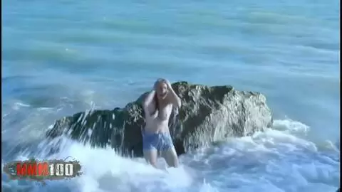 Great blonde Val dancing and stripping 