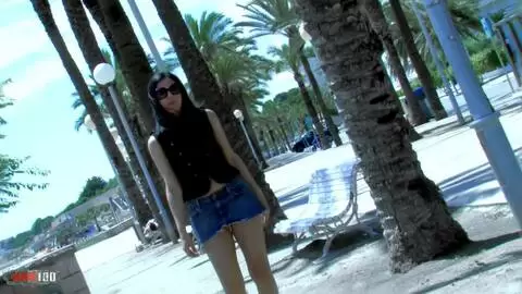 Hot latina teen having a public pee in her panties photo 05