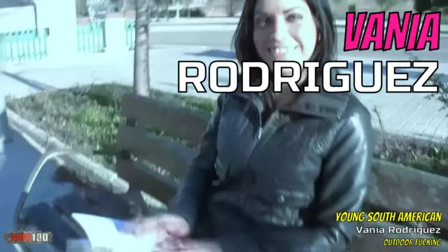Young south american Vania Rodriguez outdoor fucking