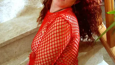 Lovely petite brunette Vanille doing a hot striptease in the stairs  photo 2