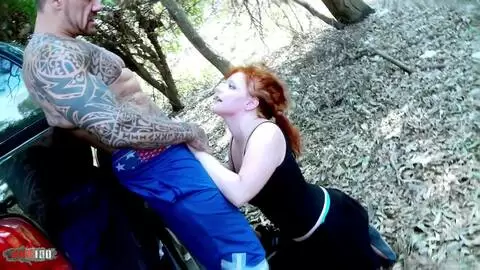 Rob Diesel meets fellow countryman Vicki Valkyrie and bangs her in the woods photo 05