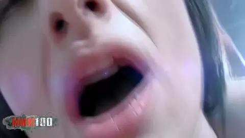 Yosune a spectacular busty Spanish milf fucks with her boyfriend on the couch photo 14