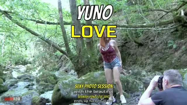 Sexy photo session with the beautiful Spanish Yuno Love who ends up fucked in the river