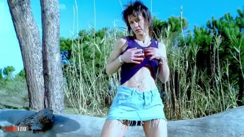 Horny milf brunette Zaza La Coquine doing a hot striptease  photo 02