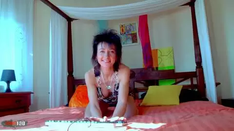 Beautiful mature brunette Zaza La Coquine getting naked on her webcam  photo 03